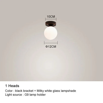 DecorBites™ Black Chandelier: Luxury Glass Pendant Lights for Living Room, Bedroom, and Restaurant