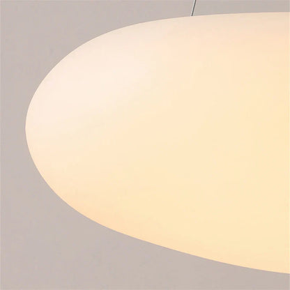 DecorBites™ LED Pebble Pendant Light: Stylish White Chandelier for Living Room, Bedroom, and Restaurant Décor.