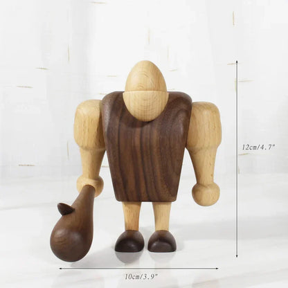 DecorBites™ Black Walnut Wood Carving Figurines Nordic Style Room Decor Crafts & Gifts