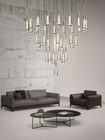 DecorBites™ Brass Crystal Ceiling Pendant Light Luxury Large Home Decor Fixture