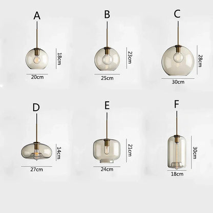 DecorBites™ Glass Chandelier: Nordic Minimalist, Net Red Design for Restaurant, Bar, Cafe, Clothing Store.