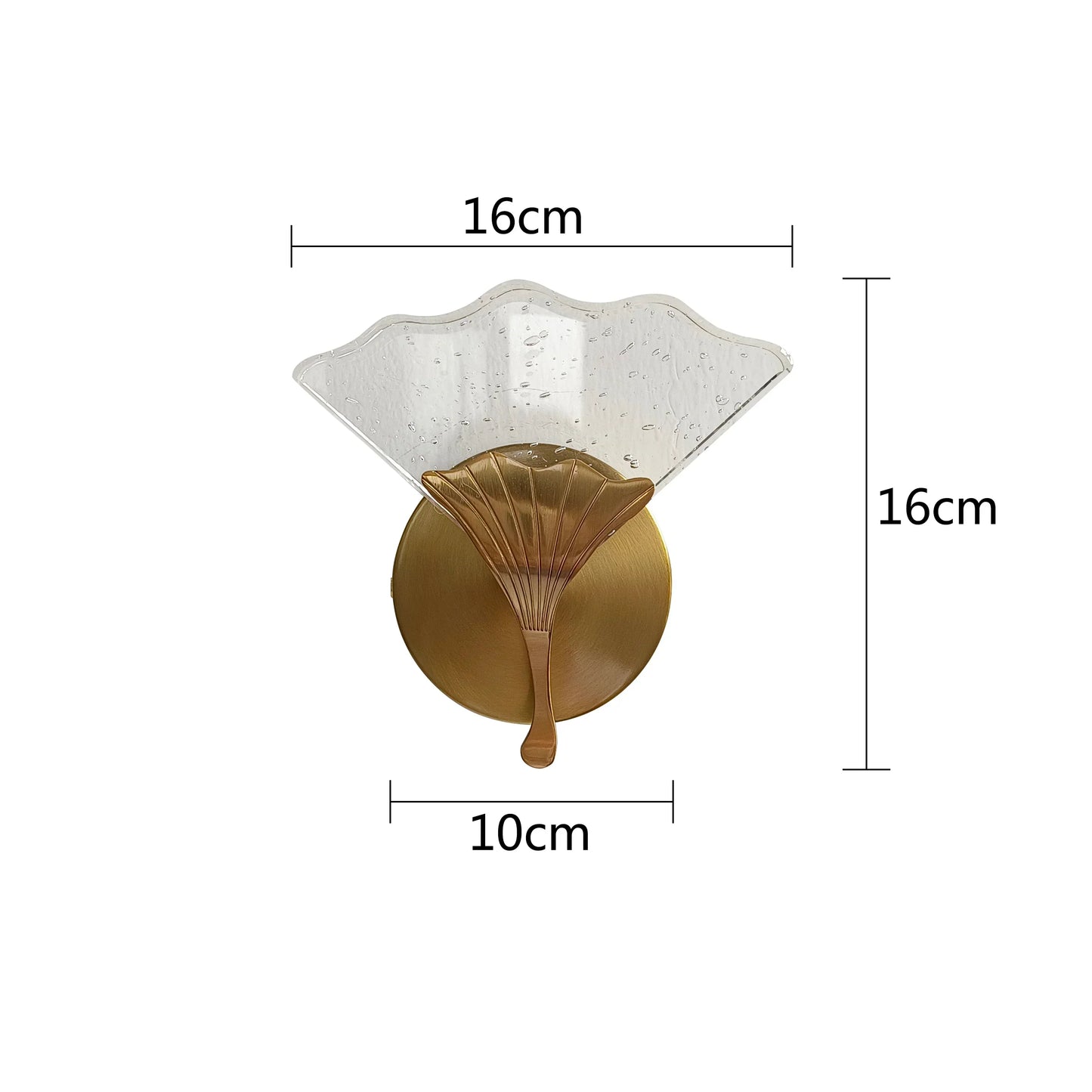 DecorBites™ Ginkgo Leaf LED Crystal Wall Lights for Home Decor and Lighting