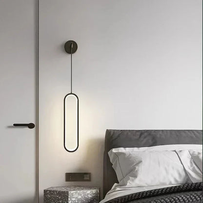 DecorBites™ Black Ring LED Wall Lamp - Modern Nordic Style Indoor Light Fixture