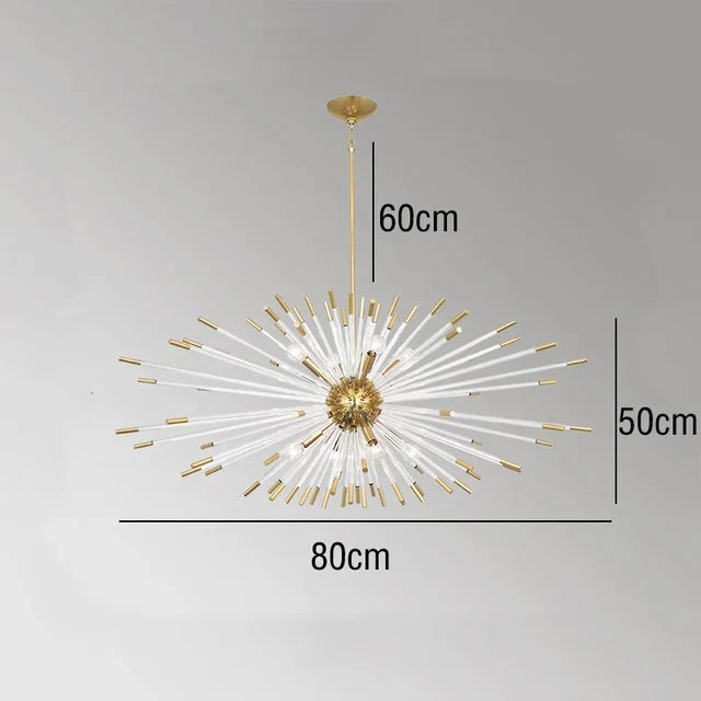DecorBites™ Crystal Dandelion LED Chandelier for Luxury Indoor Decor
