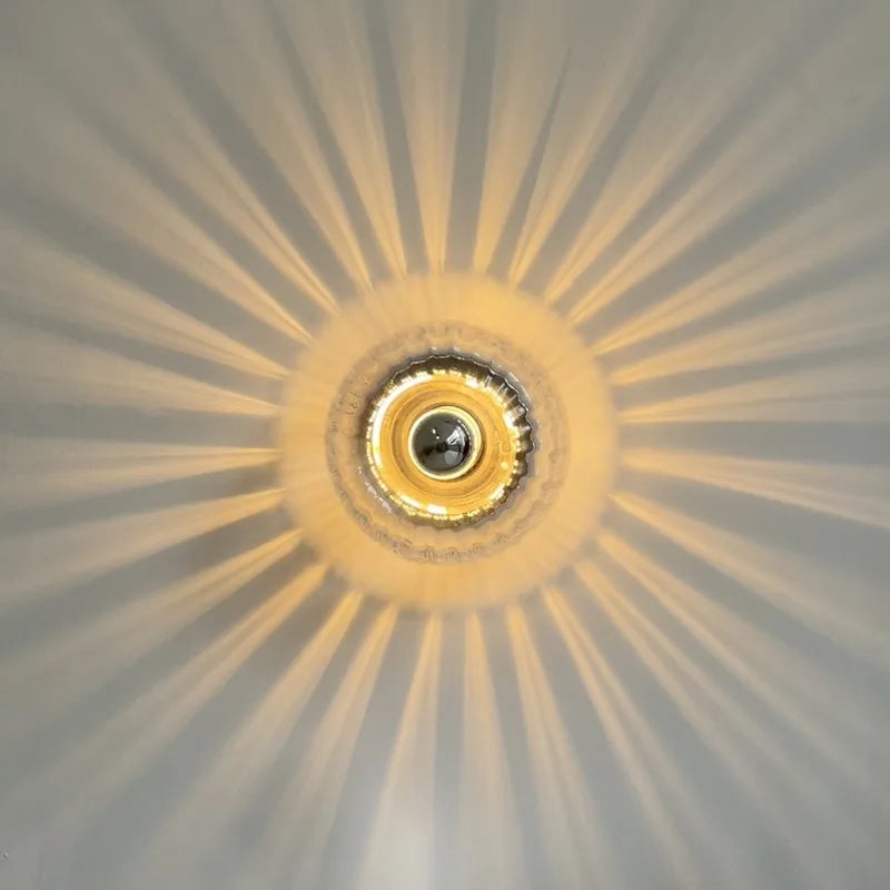 DecorBites™ Bauhaus Glass E14 Wall Lamp for Living Room, Hallway, Stair Ceiling