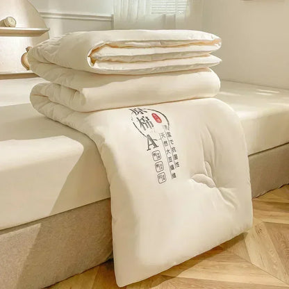 DecorBites™ Cotton Soya Fibre Filling Quilted Comforter Blanket - All Seasons Luxe Bedding