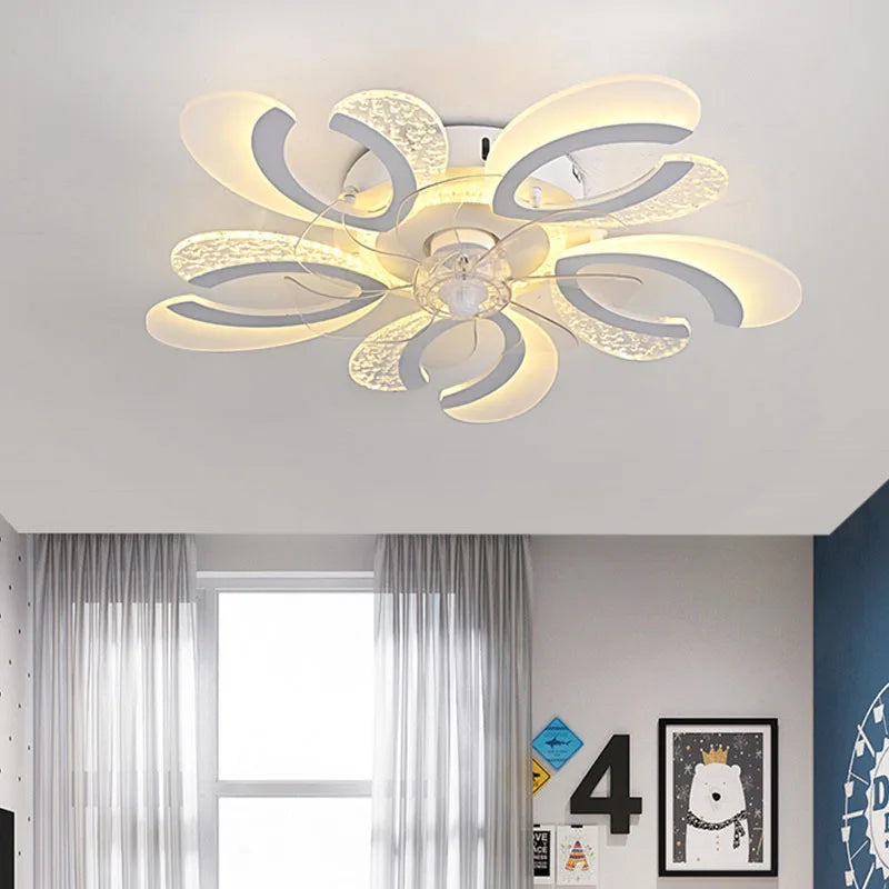 DecorBites™ Ceiling Fan Light LED, Remote Control, Silent, 220V