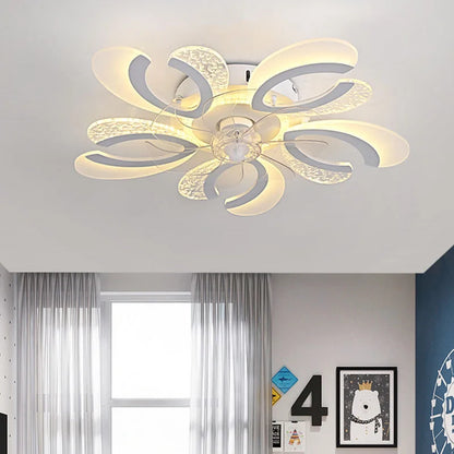 DecorBites™ Ceiling Fan Light LED, Remote Control, Silent, 220V