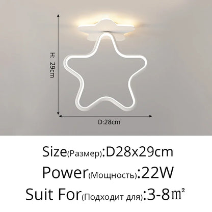 DecorBites™ Heart Ceiling Light: Modern Hallway Aisle Entryway Lighting Fixture