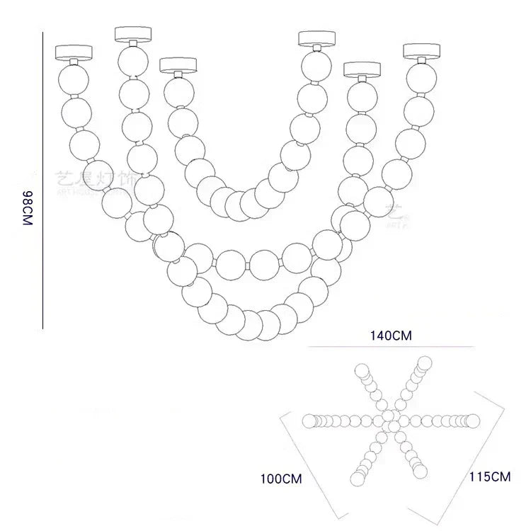 DecorBites™ Contemporary LED Pendant Chandeliers for Living and Dining Room