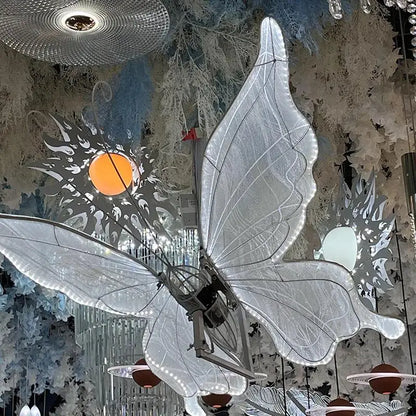 DecorBites™ LED Butterfly Wing Lace Hanging Lamps for Romantic Decoration and Party Lights