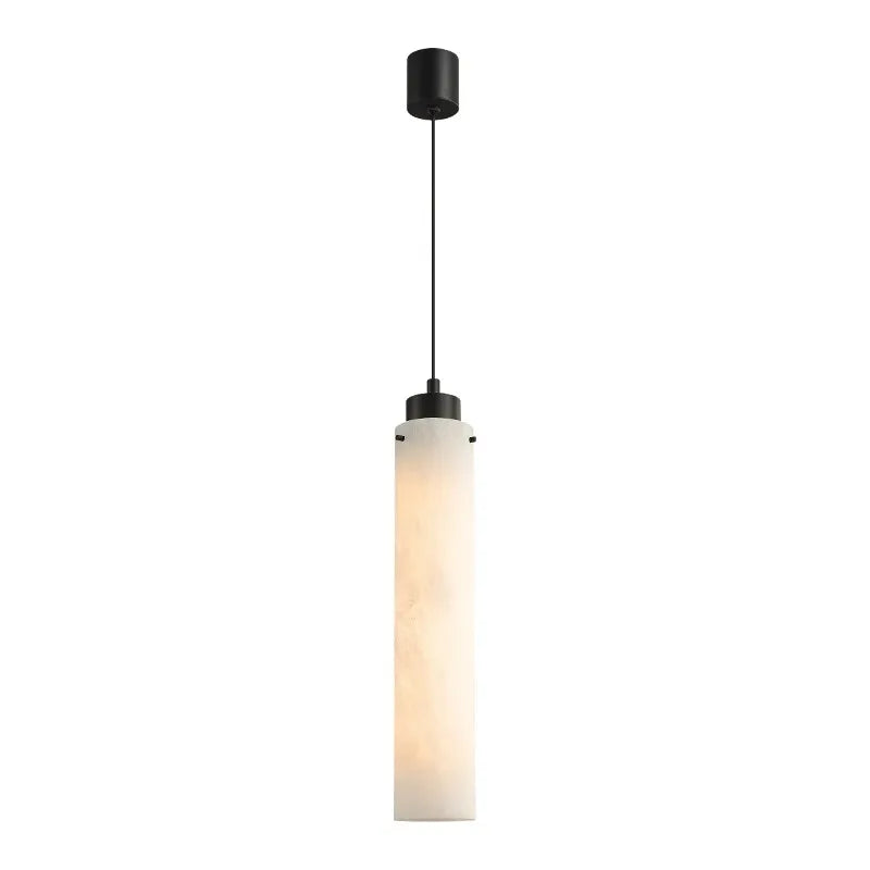 DecorBites™ Black Gold Marble Cylinder Pendant Light for Modern Home Decor