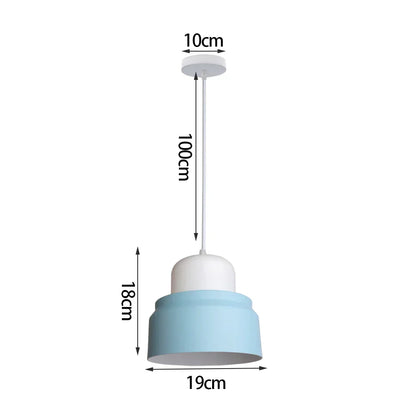 DecorBites™ Blue Nordic Pendant Lights E27 Modern Hanging Lamps for Living Dining Kitchen
