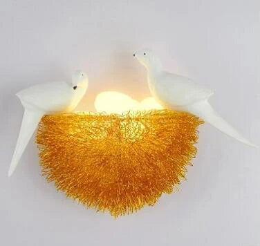 DecorBites™ Bird Nest LED Wall Lamp for Children Bedroom, Study Room, Restaurant Decoration