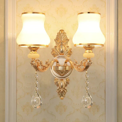 DecorBites™ Crystal Wall Sconce Bedroom Lamp Indoor Modern Lighting Europen Style