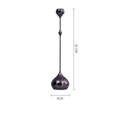 DecorBites™ Gold Geometric Water Drop Candlestick Holder Desktop Storage Wedding Centerpieces