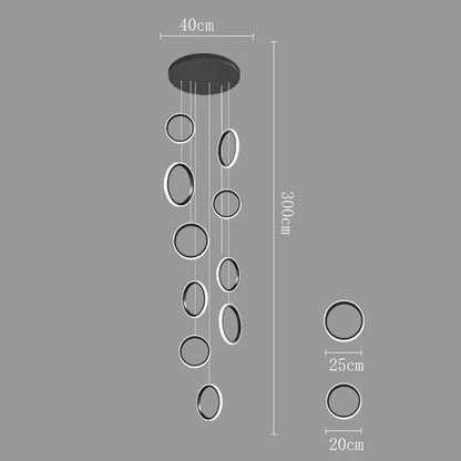 DecorBites™ LED Pendant Lights: Modern Minimalist Hanging Chandelier for Living & Dining Room
