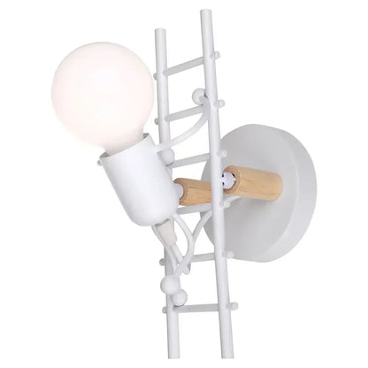 DecorBites™ Little Man LED Wall Light: Modern, Simple, Creative Design for Children's Bedroom