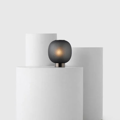 DecorBites™ Black Glass Ball Nordic Design LED Table Light for Bedroom and Living Room