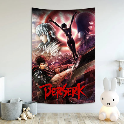 DecorBites™ Berserk Sacrifice Tapestry Hanging for Home, Bar, Cafe | Aesthetic Wall Decor