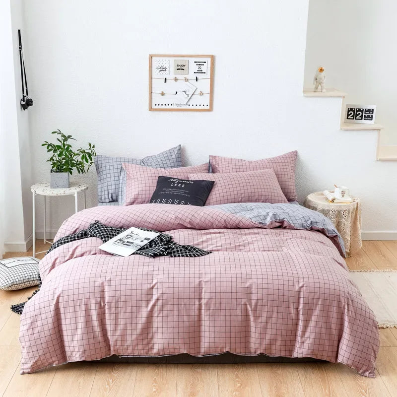 DecorBites™ Flowers Print Cotton King Size Bedding Set, Soft & Comfortable Duvet Cover Set