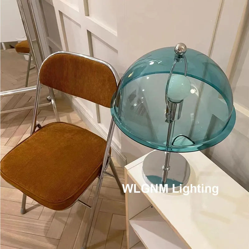 DecorBites™ Bauhaus Mushroom Table Lamp, Modern Acrylic LED Night Light