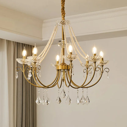 DecorBites™ Crystal LED Chandelier Living Room Luxury Lighting E14 Pendant Lamparas