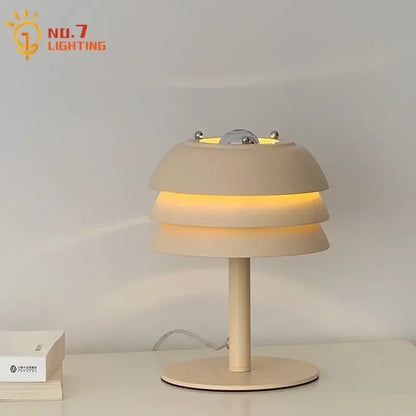 DecorBites™ Cream Medieval Design LED Table Lamp for Bedroom, Living Room, Kitchen, Cafe