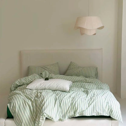 100% Cotton Black Stripe Duvet Cover Set in Various Sizes by DecorBites™