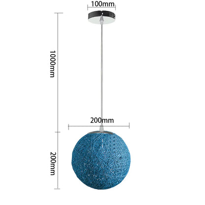DecorBites™ Blue Nordic Pendant Lights E27 Modern Hanging Lamps for Living Dining Kitchen