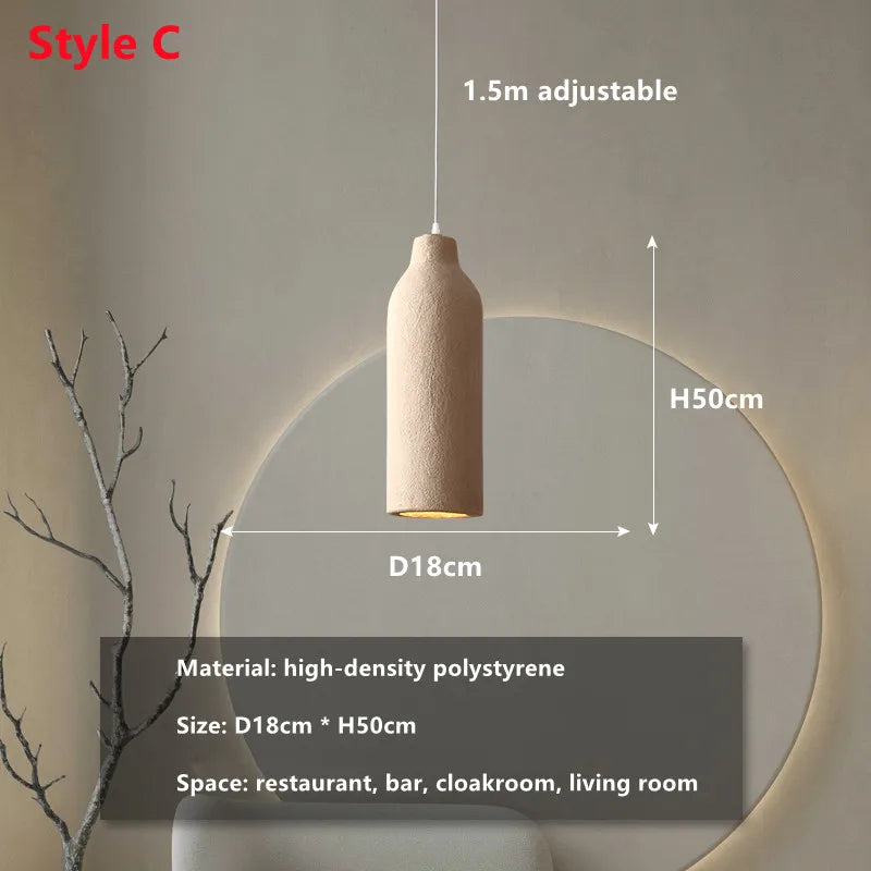 DecorBites™ Cement LED Chandelier Light for Home Decor and Bar Designer Bedroom