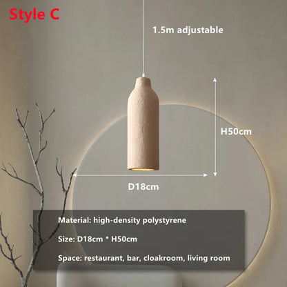 DecorBites™ Cement LED Chandelier Light for Home Decor and Bar Designer Bedroom