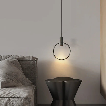 DecorBites™ Brass Ring Chandeliers: Dimmable Lighting Fixtures for Bedroom, Restaurant, Kitchen