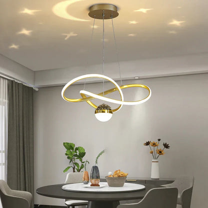 DecorBites™ LED Gypsophila Chandelier for Modern Living Room Decor - Crown Ceiling Pendant Light