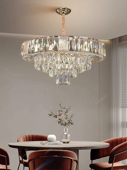 DecorBites™ Crystal Ceiling Chandelier for Home Decoration in Living Room & Bedroom