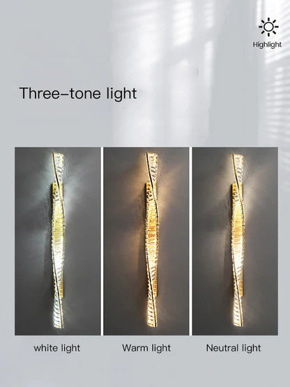 DecorBites™ Crystal Luxe Wall Sconce - Glamorous Bedroom & Bathroom Lighting