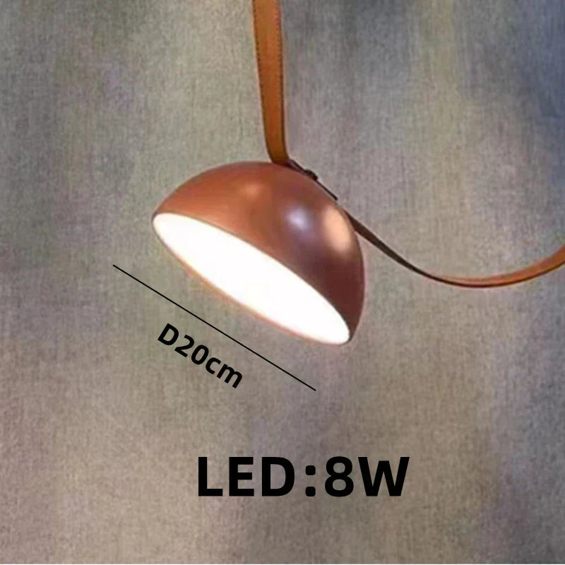 ™ Leather Pendant Light: Modern Nordic DIY Chandelier for Home and Office Decor