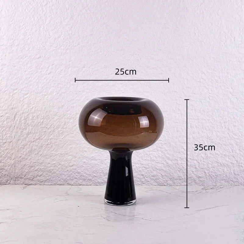 DecorBites™ Geometric Glass Vase Disc Flower Arranger Terrarium Home Decor Accessory