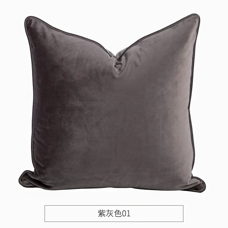DecorBites™ Luxe Italy Velvet Pillowslip, High-Grade Cushion Case for Living Room Sofa