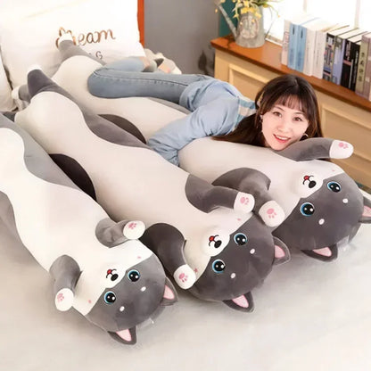 DecorBites™ Husky Side Sleeping Body Pillow - Home Decor & Gift Icon