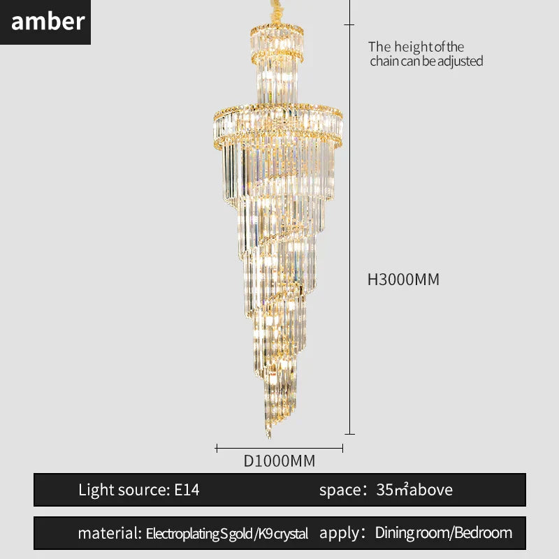 DecorBites™ Crystal Chandelier | French Simple Design for Dining Room, Living Room, and Master Bedroom