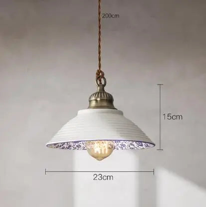 DecorBites™ Blue Glass Pendant Light for Bedroom Dinning Living Room