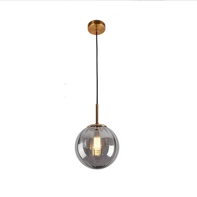 DecorBites™ Glass Ball Pendant Lamp: Modern Nordic LED Lighting for Home, Restaurant, Living Room