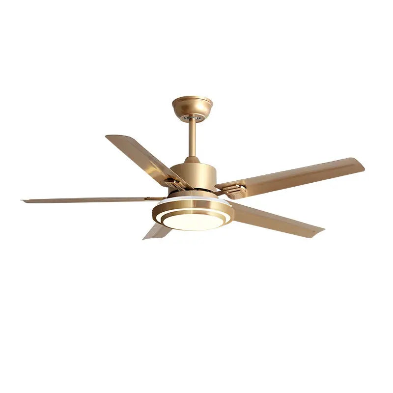 DecorBites™ 52" Stainless Steel Blade Ceiling Fan with LED Light and Remote Control