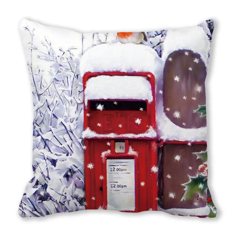 DecorBites™ Christmas Short Plush Pillowcase 45x45cm Home Decor
