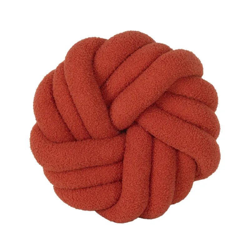 ™ Knotted Ball Grey Throw Pillow for Bed Couch Living Room