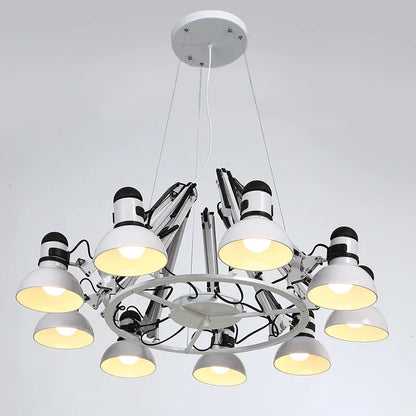 DecorBites™ Industrial LED Pendant Light Spider Iron Chandelier Flex Fixtures