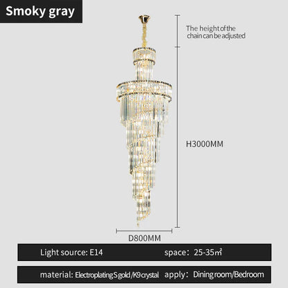 DecorBites™ Crystal Chandelier | French Simple Design for Dining Room, Living Room, and Master Bedroom