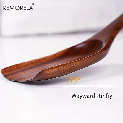 DecorBites™ 7-Piece Thai Wooden Cooking Utensil Set | Eco-Friendly Kitchen Tableware