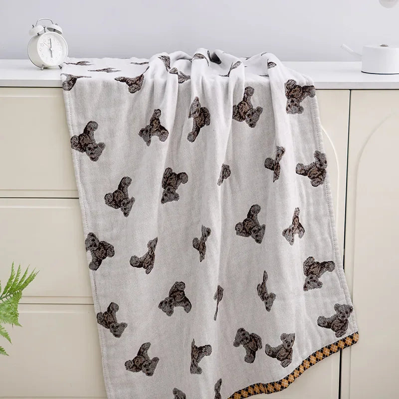 DecorBites™ Kawaii Cartoon Adults Bath Towel - Soft Cotton Gauze, Absorbent & Quick-Dry - Large 80x160cm Beach Wrap